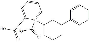 (-)-フタル酸水素1-[(R)-1-フェネチルブチル] 化学構造式