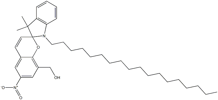  1',3'-Dihydro-3',3'-dimethyl-6-nitro-1'-octadecylspiro[2H-1-benzopyran-2,2'-[2H]indole]-8-methanol