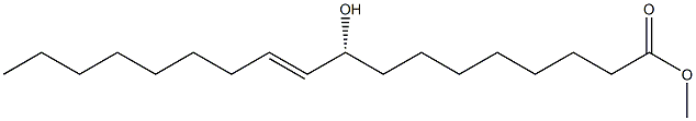 [9R,10E,(-)]-9-Hydroxy-10-octadecenoic acid methyl ester Structure