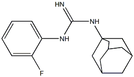 1-(1-Adamantyl)-3-(2-fluorophenyl)guanidine,,结构式