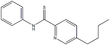 5-Butyl-N-phenyl-2-pyridinecarbothioamide,,结构式