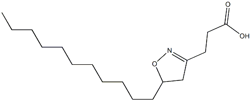 4,5-Dihydro-5-undecylisoxazole-3-propionic acid Structure