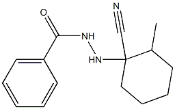 N'-(1-Cyano-2-methylcyclohexyl)benzohydrazide 结构式