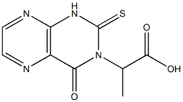 2-[(1,2,3,4-Tetrahydro-4-oxo-2-thioxopteridin)-3-yl]propionic acid,,结构式