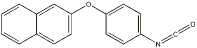 p-(2-ナフチルオキシ)フェニルイソシアナート 化学構造式