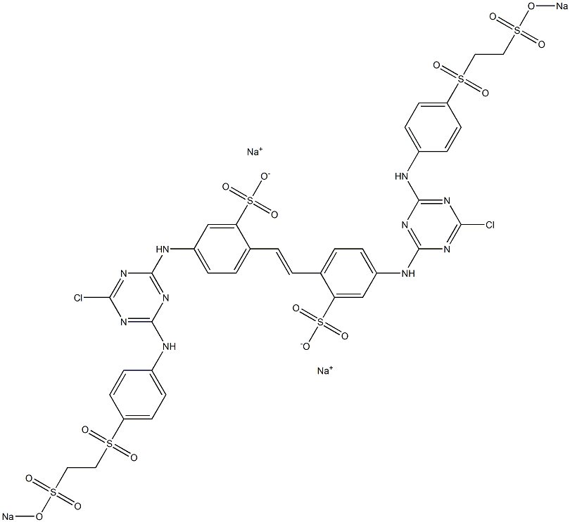 4,4'-Bis[4-chloro-6-[4-[2-(sodiooxysulfonyl)ethylsulfonyl]anilino]-s-triazin-2-ylamino]stilbene-2,2'-disulfonic acid disodium salt