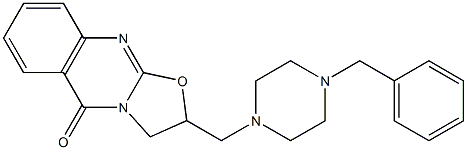  2-(4-Benzyl-1-piperazinylmethyl)-2,3-dihydro-5H-oxazolo[2,3-b]quinazolin-5-one