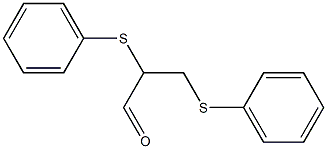 2,3-Di(phenylthio)propionaldehyde Structure