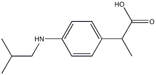 2-[4-(Isobutylamino)phenyl]propionic acid,,结构式