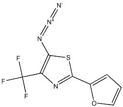 4-(Trifluoromethyl)-2-(2-furyl)-5-azidothiazole,,结构式