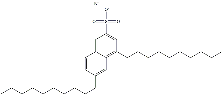 4,6-Didecyl-2-naphthalenesulfonic acid potassium salt Struktur