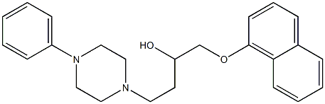 1-(1-Naphthalenyloxymethyl)-3-(4-phenyl-1-piperazinyl)-1-propanol Structure