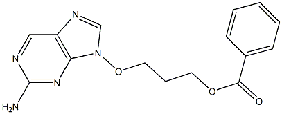 2-Amino-9-(3-benzoyloxypropyloxy)-9H-purine Structure