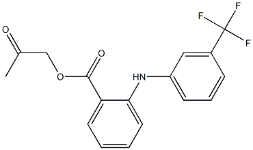 2-[(3-Trifluoromethylphenyl)amino]benzoic acid 2-oxopropyl ester 结构式