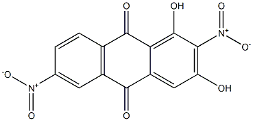 1,3-Dihydroxy-2,6-dinitroanthraquinone Structure