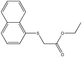 (1-Naphtylthio)acetic acid ethyl ester Structure