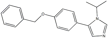 1-Isopropyl-5-(4-benzyloxyphenyl)-1H-imidazole Structure