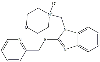 4-[[2-[(2-Pyridinyl)methylthio]-1H-benzimidazol-1-yl]methyl]morpholinium-4-olate