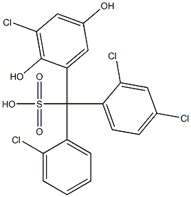  (2-Chlorophenyl)(2,4-dichlorophenyl)(3-chloro-2,5-dihydroxyphenyl)methanesulfonic acid