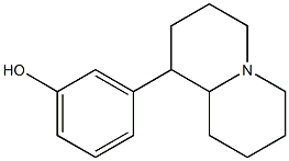 3-[(Octahydro-4H-quinolizin)-1-yl]phenol,,结构式