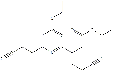 3,3'-Azobis(5-cyanovaleric acid)diethyl ester 结构式