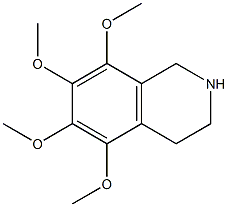 5,6,7,8-Tetramethoxy-1,2,3,4-tetrahydroisoquinoline,,结构式