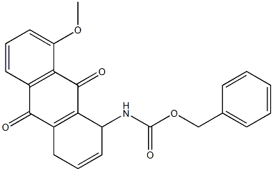 1,4-Dihydro-1-(benzyloxycarbonylamino)-8-methoxy-9,10-anthraquinone Struktur