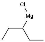 (1-エチルプロピル)マグネシウムクロリド 化学構造式