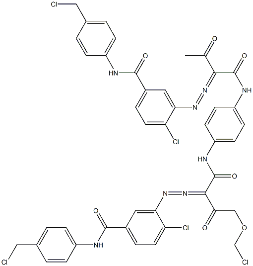  3,3'-[2-(Chloromethoxy)-1,4-phenylenebis[iminocarbonyl(acetylmethylene)azo]]bis[N-[4-(chloromethyl)phenyl]-4-chlorobenzamide]