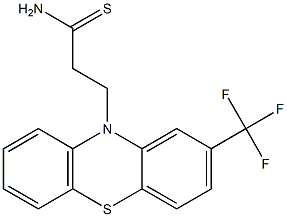 2-Trifluoromethyl-10H-phenothiazine-10-propanethioamide 结构式