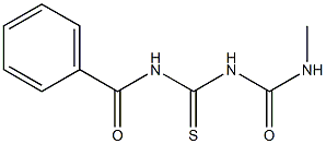 1-(Benzoyl)-5-methylthiobiuret Struktur