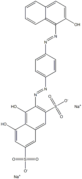 4,5-Dihydroxy-3-[4-[(2-hydroxy-1-naphthalenyl)azo]phenylazo]naphthalene-2,7-disulfonic acid disodium salt