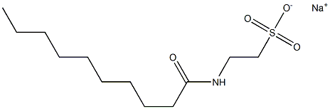 N-カプリノイルタウリンナトリウム 化学構造式