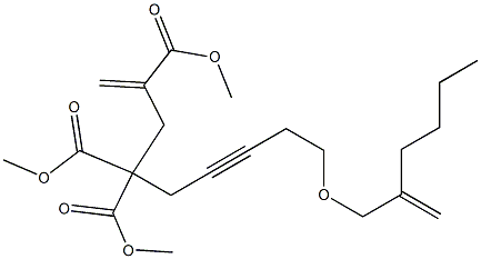 9-[(2-Butylallyl)oxy]-2-methylene-4,4-bis(methoxycarbonyl)-6-nonynoic acid methyl ester