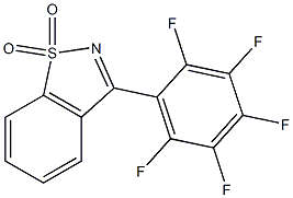 3-(Pentafluorophenyl)-1,2-benzisothiazole 1,1-dioxide,,结构式