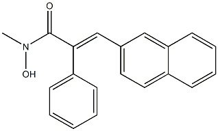  (E)-3-(2-Naphthalenyl)-2-phenyl-N-methyl-2-propenehydroxamic acid