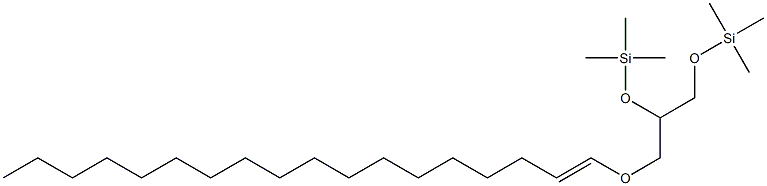 1-Octadecenyl-2,3-di(trimethylsilyl)glycerol 结构式