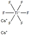 Cesium hexafluorotitanate(IV) Structure