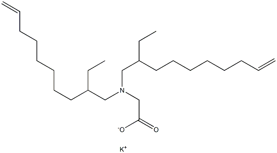 N,N-Bis(2-ethyl-9-decenyl)glycine potassium salt Structure