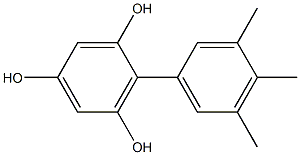 2-(3,4,5-Trimethylphenyl)benzene-1,3,5-triol|