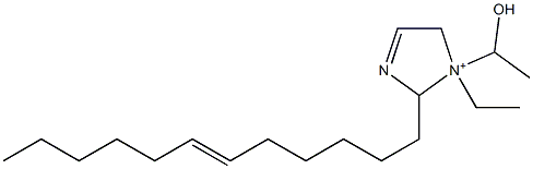 2-(6-Dodecenyl)-1-ethyl-1-(1-hydroxyethyl)-3-imidazoline-1-ium Structure