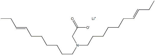 N,N-Di(7-decenyl)aminoacetic acid lithium salt Struktur