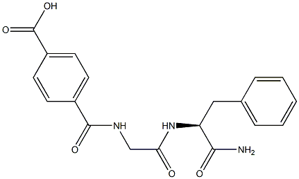 N-[N-(4-Carboxybenzoyl)glycyl]-L-phenylalaninamide 结构式