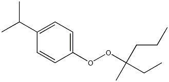 4-Isopropylphenyl 1-methyl-1-ethylbutyl peroxide Structure