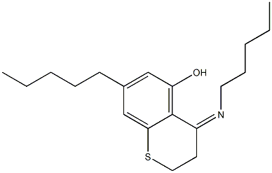 3,4-Dihydro-5-hydroxy-N,7-dipentyl-2H-1-benzothiopyran-4-imine