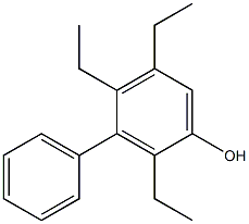 2,4,5-Triethyl-3-phenylphenol Structure