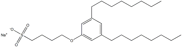 4-(3,5-Dioctylphenoxy)butane-1-sulfonic acid sodium salt