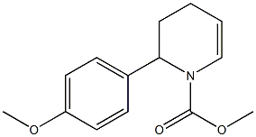 2-(4-Methoxyphenyl)-1,2,3,4-tetrahydropyridine-1-carboxylic acid methyl ester 结构式