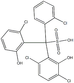 (2-Chlorophenyl)(2-chloro-6-hydroxyphenyl)(2,5-dichloro-6-hydroxyphenyl)methanesulfonic acid