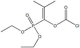 1-(Chlorocarbonyloxy)-2-methyl-1-propenylphosphonic acid diethyl ester Structure